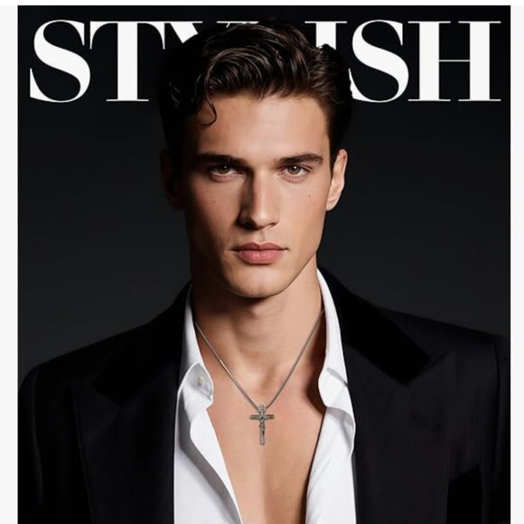 NEW Catholic Crucifix Necklace for Men and Women 18 inch - Picture 2 of 4